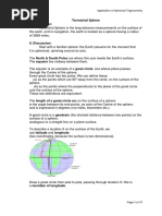 Application of Spherical Trigonometry