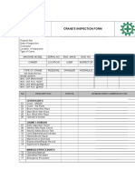 Crane Monthly Inspection Form