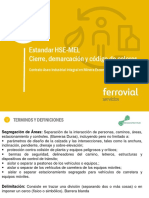 Estandar HSE Cierre, Demarcación y Código de Colores