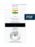 Republic of India: Bhārat Ga Arājya