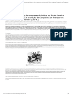 O Estado, A Formação Das Empresas de Ônibus No Rio de Janeiro Do Início Do Século XX e A Criação Da Companhia de Transportes Coletivos Do Rio de Janeiro (CTC-RJ) - Chão Urbano PDF