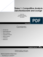 Group Project Phase 1: Competitive Analysis Case Study of Zara Restaurants and Lounge