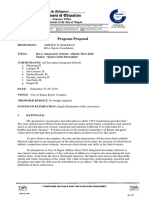 Department of Education: Program Proposal