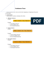 Present Continuouse Tense