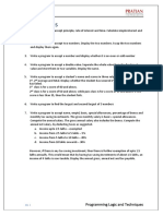 PLT Exercises: Programming Logic and Techniques