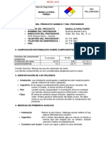 Msds-Masilla para Pared