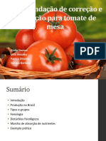 Adubação de Tomate de Mesa