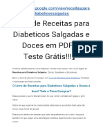 Receitas para Diabeticos Salgadas