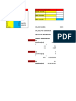 Balance Global Balance Por Componete 0.00315 Calculo de Reflureflujo Linea de Alimentacion Pendiente (m1) X y
