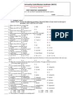 Active Community Contributors Institute (ACCI) : First Monthly Assessment