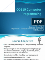 CO110 Computer Programming1