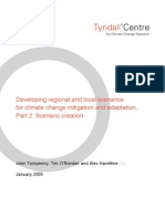 Developing Regional and Local Scenarios For Climate Change Mitigation and Adaptation, Part 2: Scenario Creation