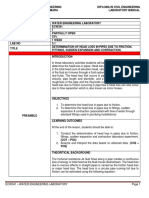 Lab Manual 3.1 - LEVEL 1 - Determination of Head Loss in Pipes Due To Friction, Fittings, Sudden Expansion and Contraction.