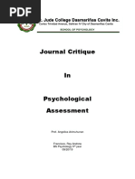 Psychological Assessment Luto