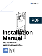 Installation Manual Installation Manual: Geberit Duofix