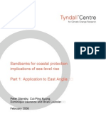 Sandbanks For Coastal Protection: Implications of Sea-Level Rise Part 1: Application To East Anglia