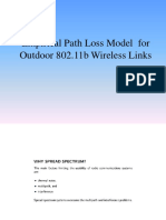 Empirical Path Loss Model For Outdoor 802.11b Wireless Links