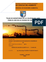 Plan de Monitoreo de La Calidad Del Aire PDF