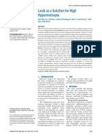 Lasik As A Solution For High Hypermetropia: Original Paper