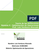 Semana 4 - Optimización de Operaciones