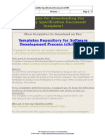 Usability Specification Document Template