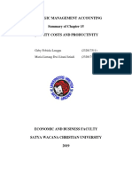 Strategic Management Accounting Summary of Chapter 15 Quality Costs and Productivity