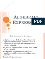 Algebraic Expression