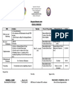 Brigada Eskwela 2018: School Work Plan KRA Activities Timeline Person's Responsible Materials Needed Budget