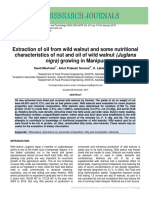 Extraction of Oil From Wild Walnut and Some Nutritional Characteristics of Nut and Oil of Wild Walnut (Juglans