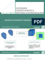 Varianza de Estimación y Dispersión Geoesmin