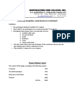 Criteria For Slogan and Poster Making