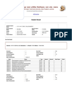 Student Result: Session: 2018-19 (REGULAR) Semesters: 1,2 Result: PASS Marks: 1568/2500