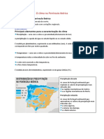 O Clima Na Península Ibérica