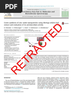 Retracted: Spectrochimica Acta Part A: Molecular and Biomolecular Spectros