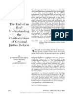 BECKET, Katherine REOSTI, Anna KNAPHUS, Emily. The End of An Era - Understanding The Contradictions of Criminal Justice Reform