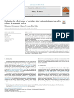 Evaluating The Effectiveness of Workplace Interventions in Improving Safety Culture A Systematic ReviewSafety Science