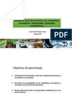 Clase Metabolitos Secundarios. Glicosidos Cardiacos
