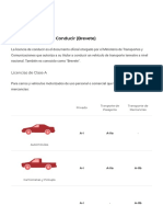 Tipos de Licencia de Conducir (Brevete) - Gobierno Del Perú