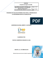 Programa de Vigilancia Epidemiologica Dme Unad 2018