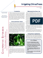 Irrigating Citrus Trees: Estimating Tree Water Use