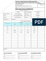 Sieve Analysis of Aggregate: Format No.: F 13