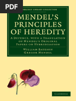 Mendel's Principles of Heredity: A Defence, With A Translation of Mendel's Original Papers On Hybridisation PDF