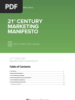 21st Century Marketing Manifesto Best Practices Guide