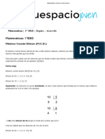 Matemáticas Máximo Común Divisor