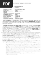 Contrato de Trabajo A Termino Fijo para Entregar