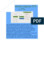 Compuertas Lógicas DTL y TTL