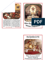 Rito Extraordinario Missa Tridentina Livreto Missal PDF