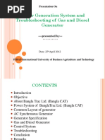 Power Generation System and Troubleshooting of Gas and Diesel Generator