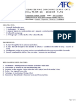 AFC GK Level 1 - Functional Training Practical - Dealing With 1 V 1 - Group 2