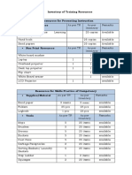 6 - Inventory of Training Resources